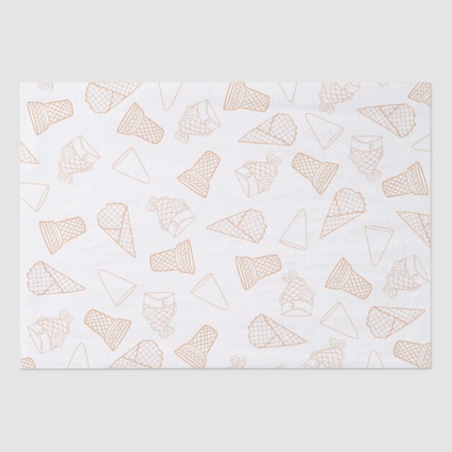 Papier Mousseline Contient juste du papier tissu orange (Recto)