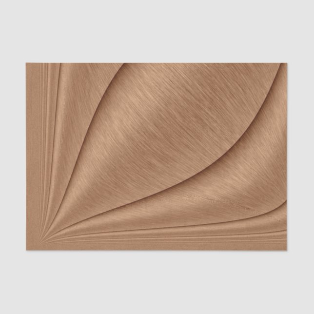 Papier Mousseline Contour cuivre (Recto)