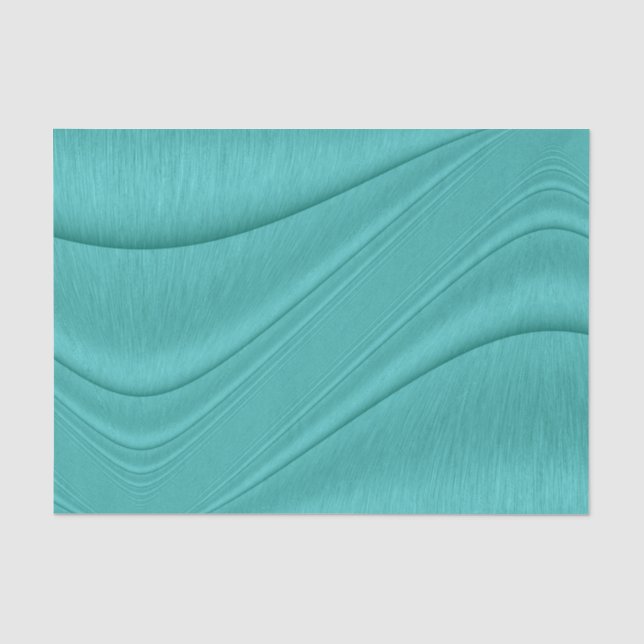 Papier Mousseline Contour turquoise (Recto)
