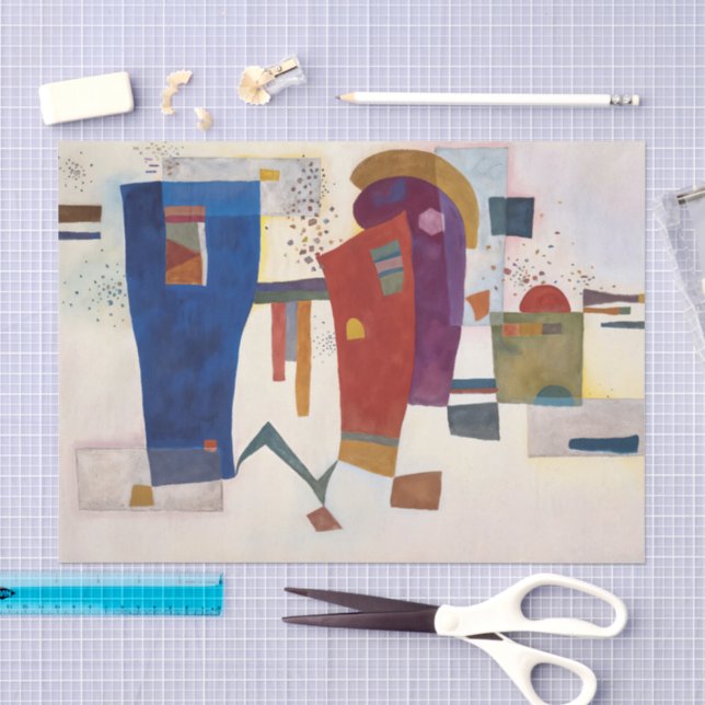 Papier Mousseline Contraste accompagné, Kandinsky  (Artisanat)
