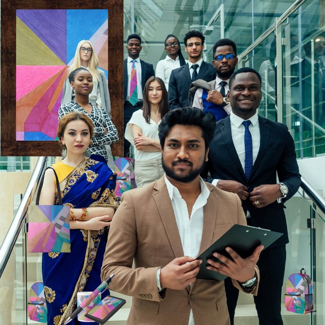 Papier Mousseline "Converge" (Get the full “Converge” collection at: https://bit.ly/SmartArtIIZazzle. )