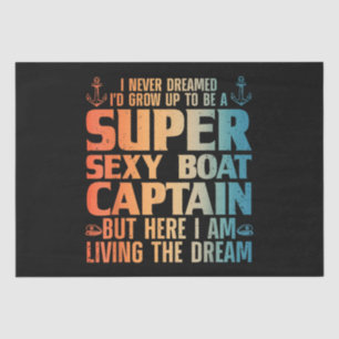 Papier Mousseline Cool Bateau Capitaine Pour Hommes Femmes Voilier P