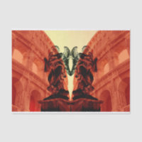 Cool collage moderne de Rome historique en rouge