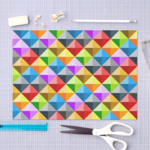 Papier Mousseline Cool de maquette triangle coloré motif géométrique