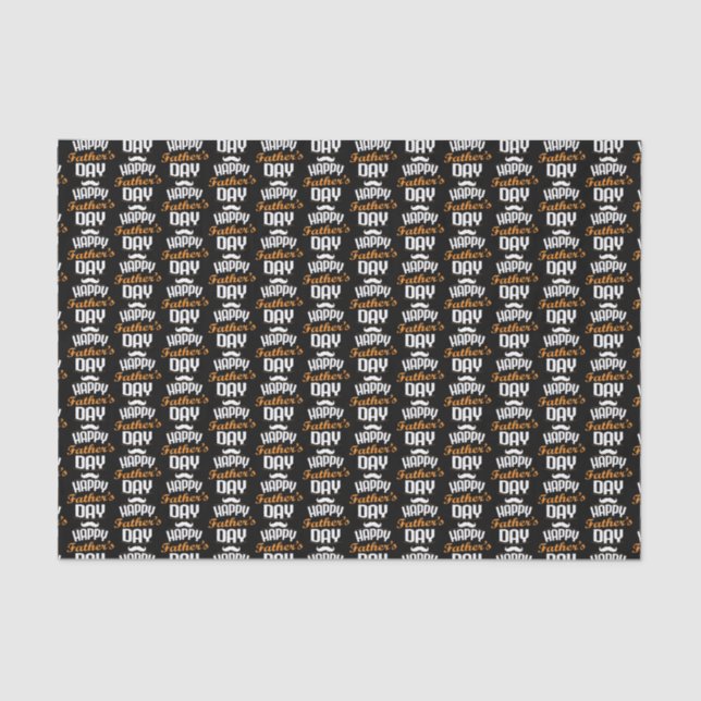 Papier Mousseline cool Happy Fête des pères mot art carrelé  (Recto)