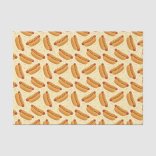 Papier Mousseline cool hotdog carrelé