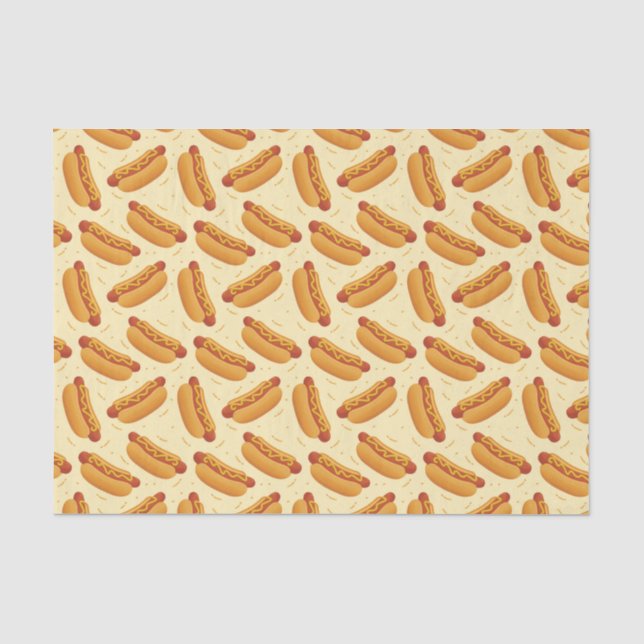 Papier Mousseline cool hotdog carrelé (Recto)