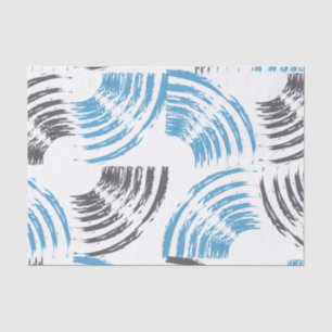 Papier Mousseline Cool, moderne, bleu abstrait tendance