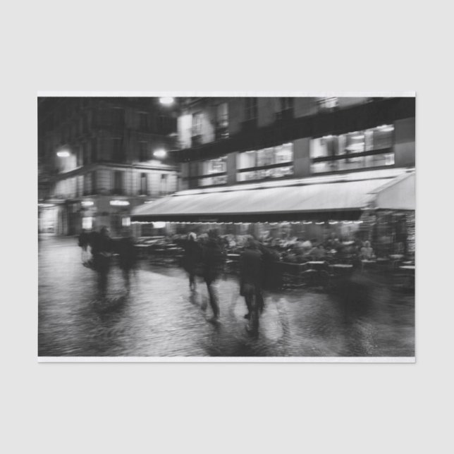 Papier Mousseline Cool, moderne, brouillard urbain Paris (Recto)