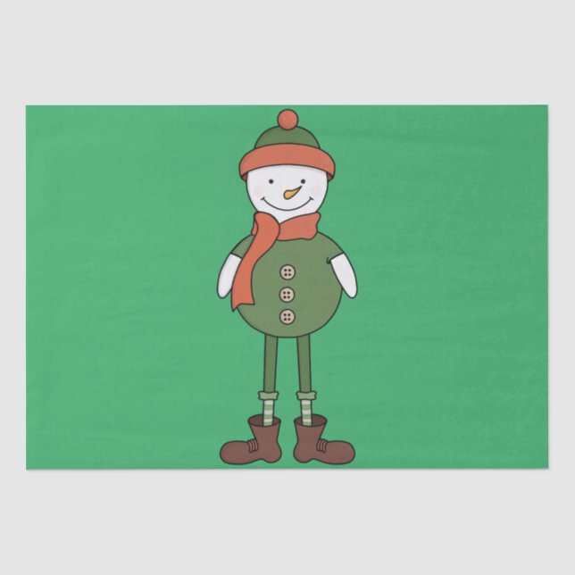 Papier Mousseline Cool Snowman (Recto)