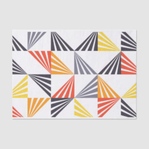Papier Mousseline Cool, unique, tendance, urbain, triangles colorés