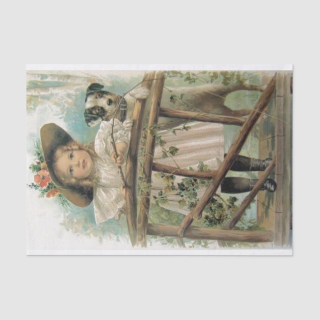 Papier Mousseline Copains de pêche (Recto)