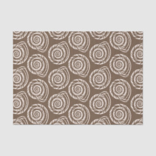 Papier Mousseline Copie de bloc de coquillage, Taupe Tan et crème en