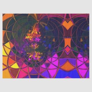 Papier Mousseline Copie géométrique Desig en verre souillé de