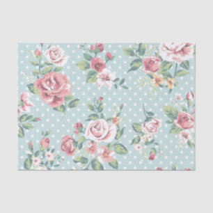 Papier Mousseline Copie vintage florale