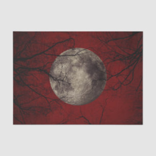 Papier Mousseline Copies éffrayantes de Halloween de lune