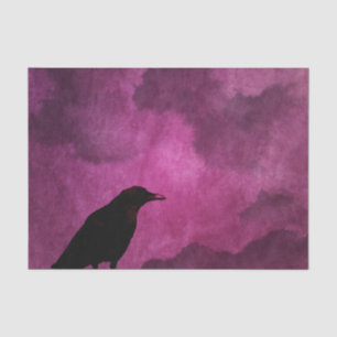 Papier Mousseline Copies éffrayantes de Halloween Raven