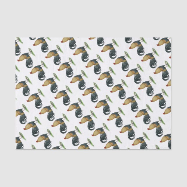 Papier Mousseline Coq de combat : Dom ou Crele (Recto)