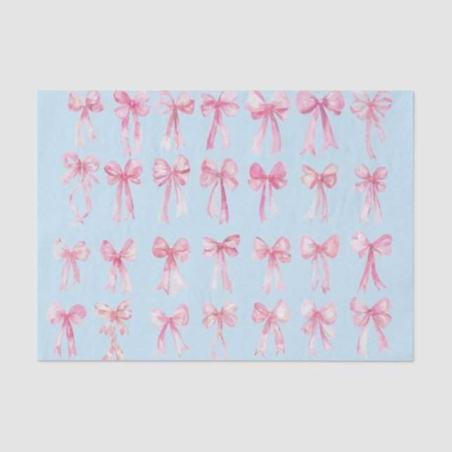 Papier Mousseline coquette bows tissue paper (Recto)