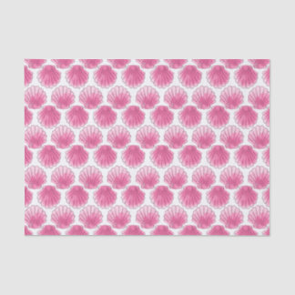 Papier Mousseline Coquillage d'eau rose