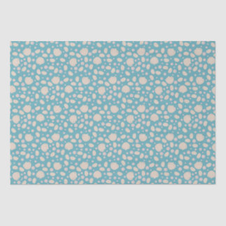 Papier Mousseline Coquillages et perles éparpillés