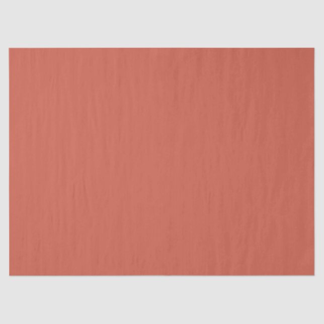 Papier Mousseline Corail foncé couleur solide (Recto)