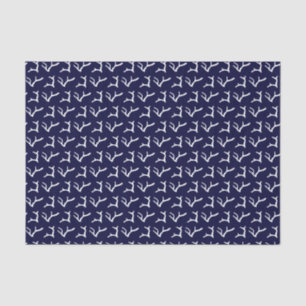 Papier Mousseline Corail minimaliste blanc bleu marine de plage