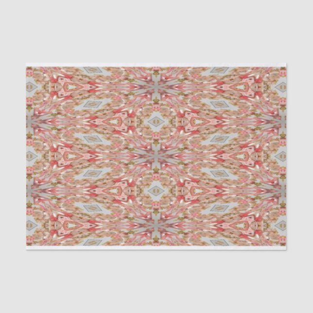 Papier Mousseline Coral Kaleidoscope (Recto)
