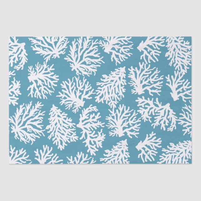 Papier Mousseline Coral Reefs Beach Mariage d'été (Recto)