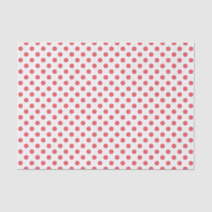 Papier Mousseline Coral rose Pois par Shirley Taylor