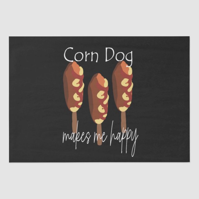 Papier Mousseline Corndog Me Rend Heureux (Recto)