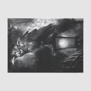 Papier Mousseline Corneille noire