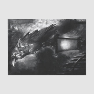 Papier Mousseline Corneille noire