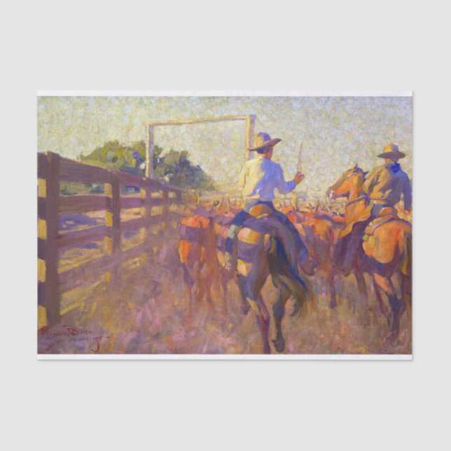 Papier Mousseline Corral Dust par Maynard Dixon (Recto)