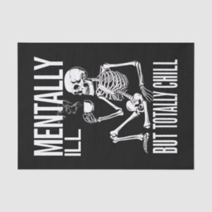 Papier Mousseline Costume d'Halloween malade mental mais totalement 