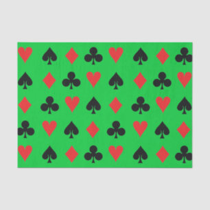 Papier Mousseline Costumes de carte de poker