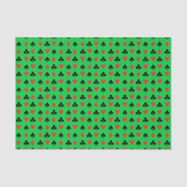 Papier Mousseline Costumes de mini carte de poker (Recto)