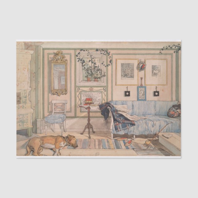 Papier Mousseline Cosy Corner (par Carl Larsson) (Recto)