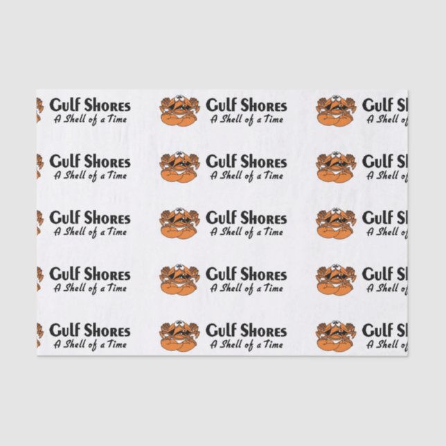 Papier Mousseline Côte du Golfe Crabe de l'Alabama (Recto)