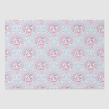 Coton Candy Kawaii Bunny Mandala Art Déco Scallop