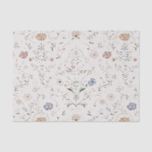 Cottagecore Caprice Beige Aquarelle Fleur Sauvage