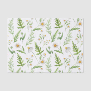 Papier Mousseline Cottagecore Green Woodland Forest Motif de fougère