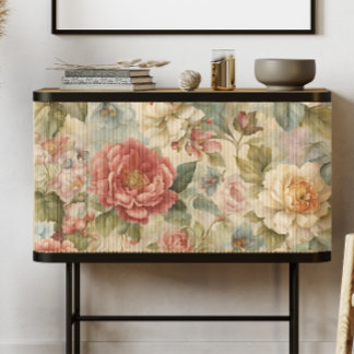 Papier Mousseline Cottagecore Roses Vintages Floral Découpage