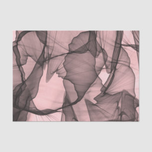 Papier Mousseline Couche mystique des rayures de chiffon Noir N rose