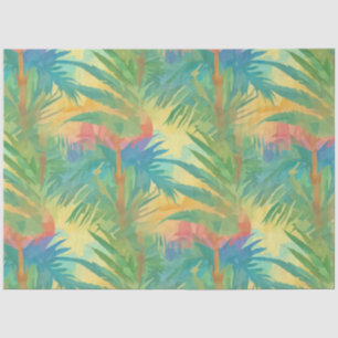 Papier Mousseline Coucher de soleil tropical chaud