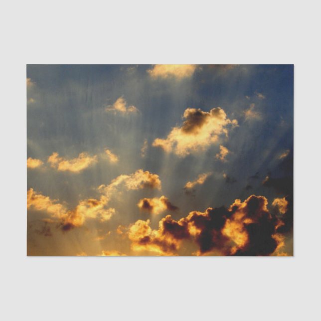 Papier Mousseline Coucher du soleil (Recto)