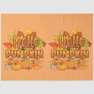 Papier Mousseline Couleur de la Personnaliser d'automne du Citrouill