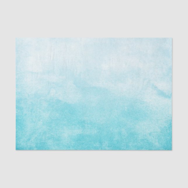 Papier Mousseline Couleur d'eau bleue moyenne (Recto)