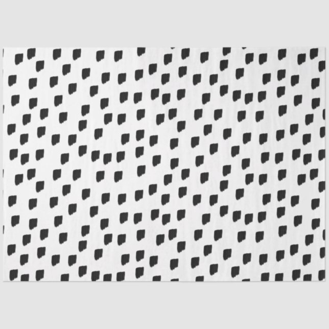 Papier Mousseline Couleur d'eau noir et blanc (Recto)