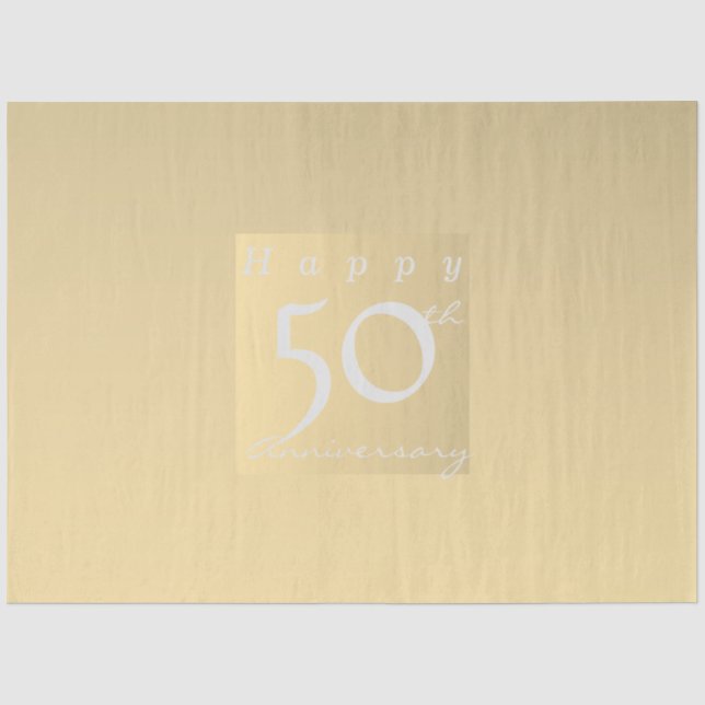 Papier Mousseline Couleur d'or du 50e anniversaire (Recto)